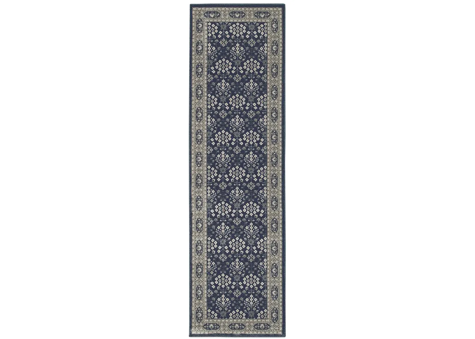 Richmond 2'3" x 7'6" Navy Rug