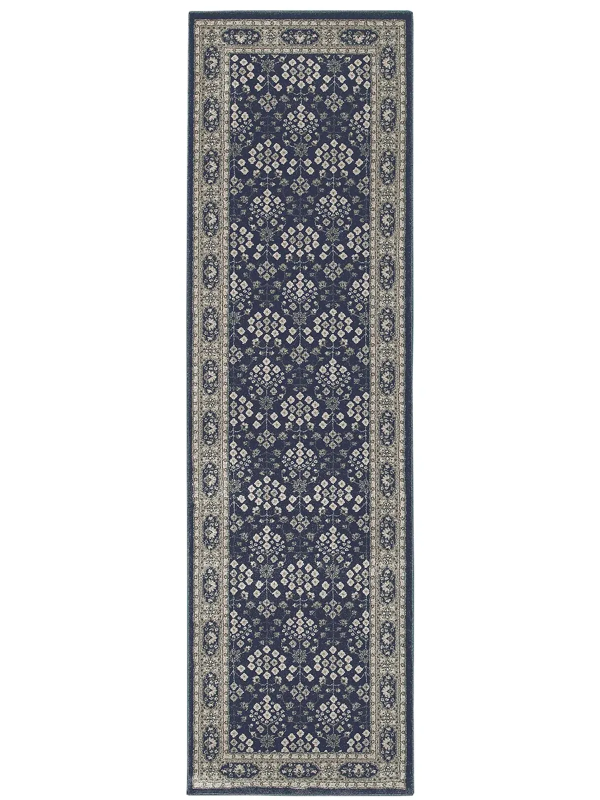 Richmond 2'3" x 7'6" Navy Rug