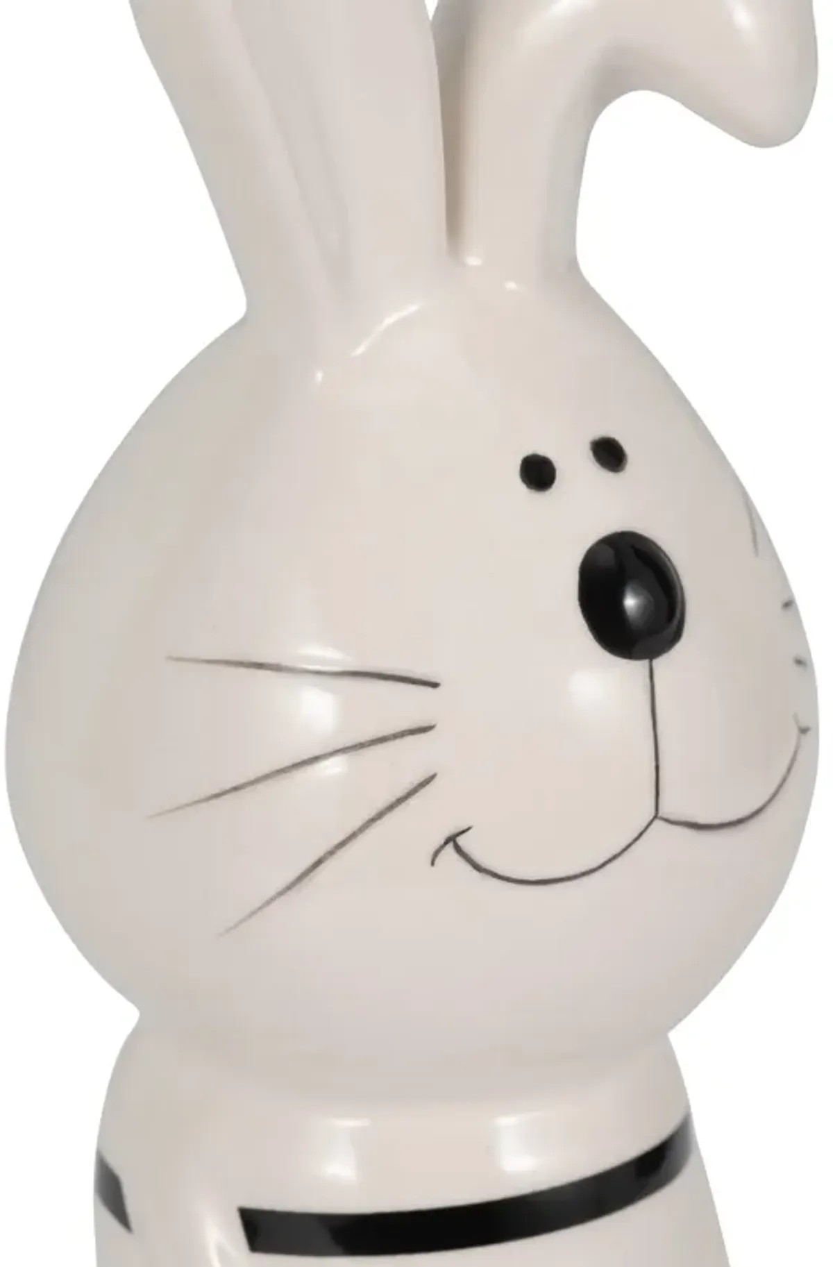 3"x10" Stripe Bunny Gold Heart