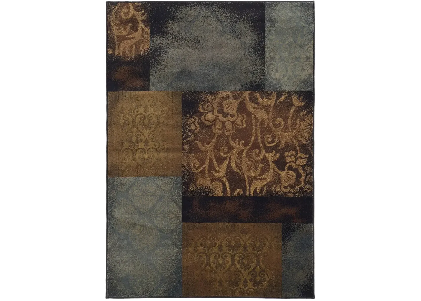 Hudson 6'7" x 9'6" Blue Rug