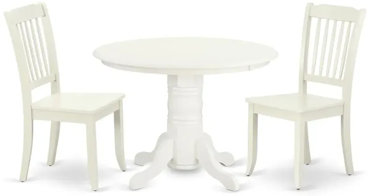 Dining Room Set Linen White, SHDA3-LWH-W