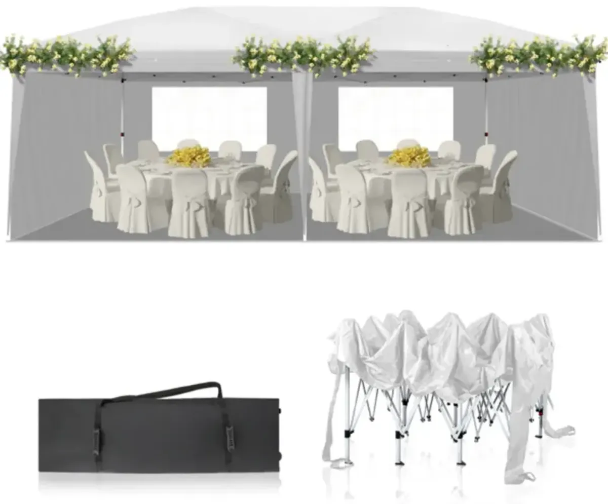 Portable Folding Tent with Two Windows, Weather-Resistant Shelter for Outdoor Activities