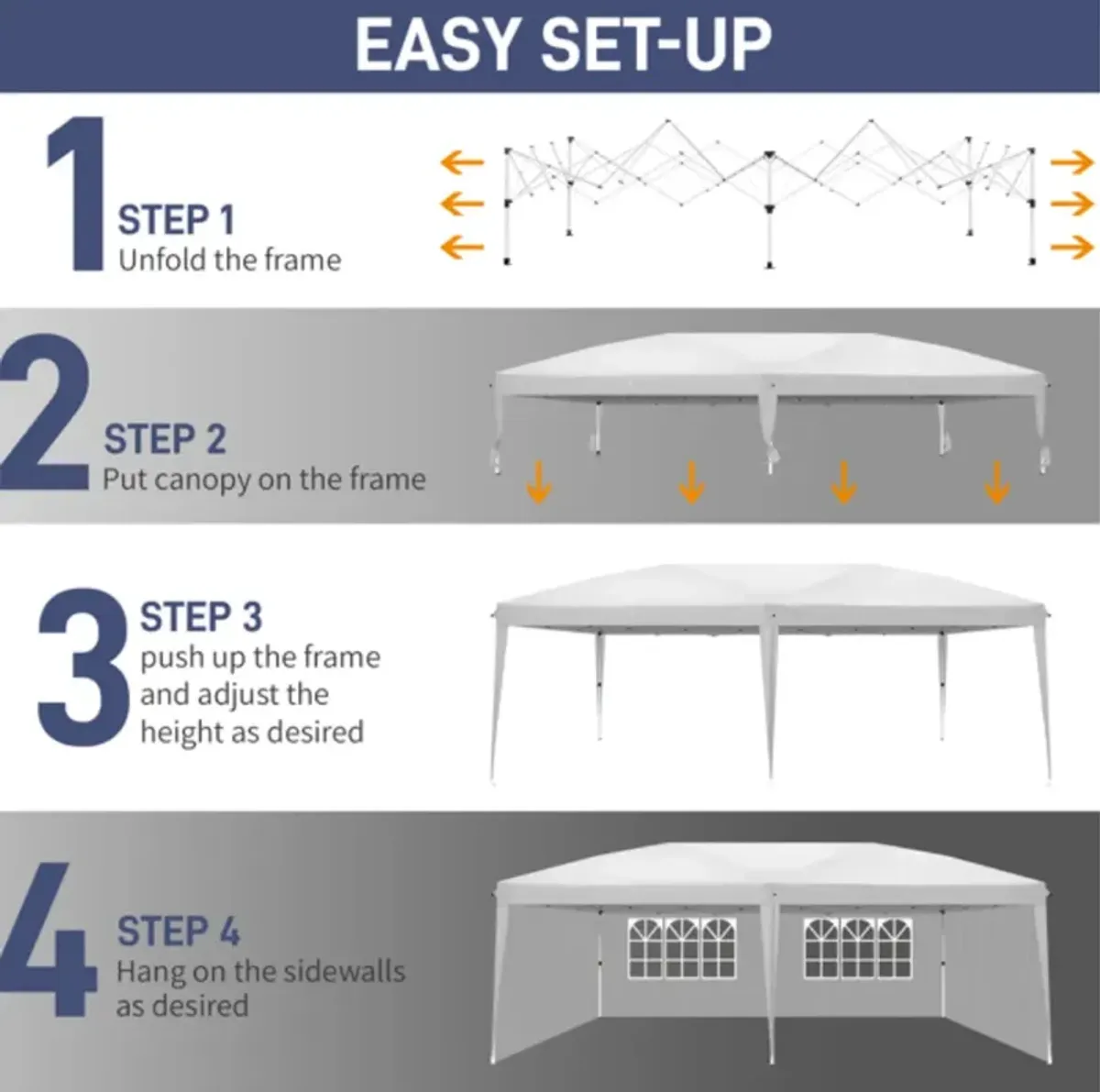 Portable Folding Tent with Two Windows, Weather-Resistant Shelter for Outdoor Activities