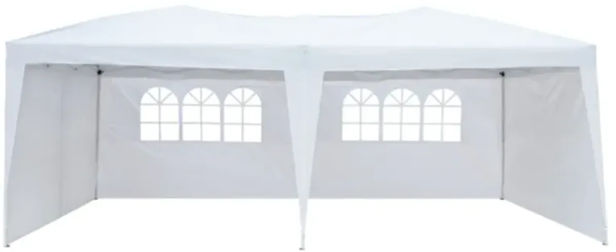 Portable Folding Tent with Two Windows, Weather-Resistant Shelter for Outdoor Activities