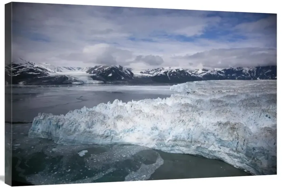 Hubbard Glacier encroaching on Gilbert Point, Wrangell-St. Elias National Park, Alaska-Canvas Art-36x24