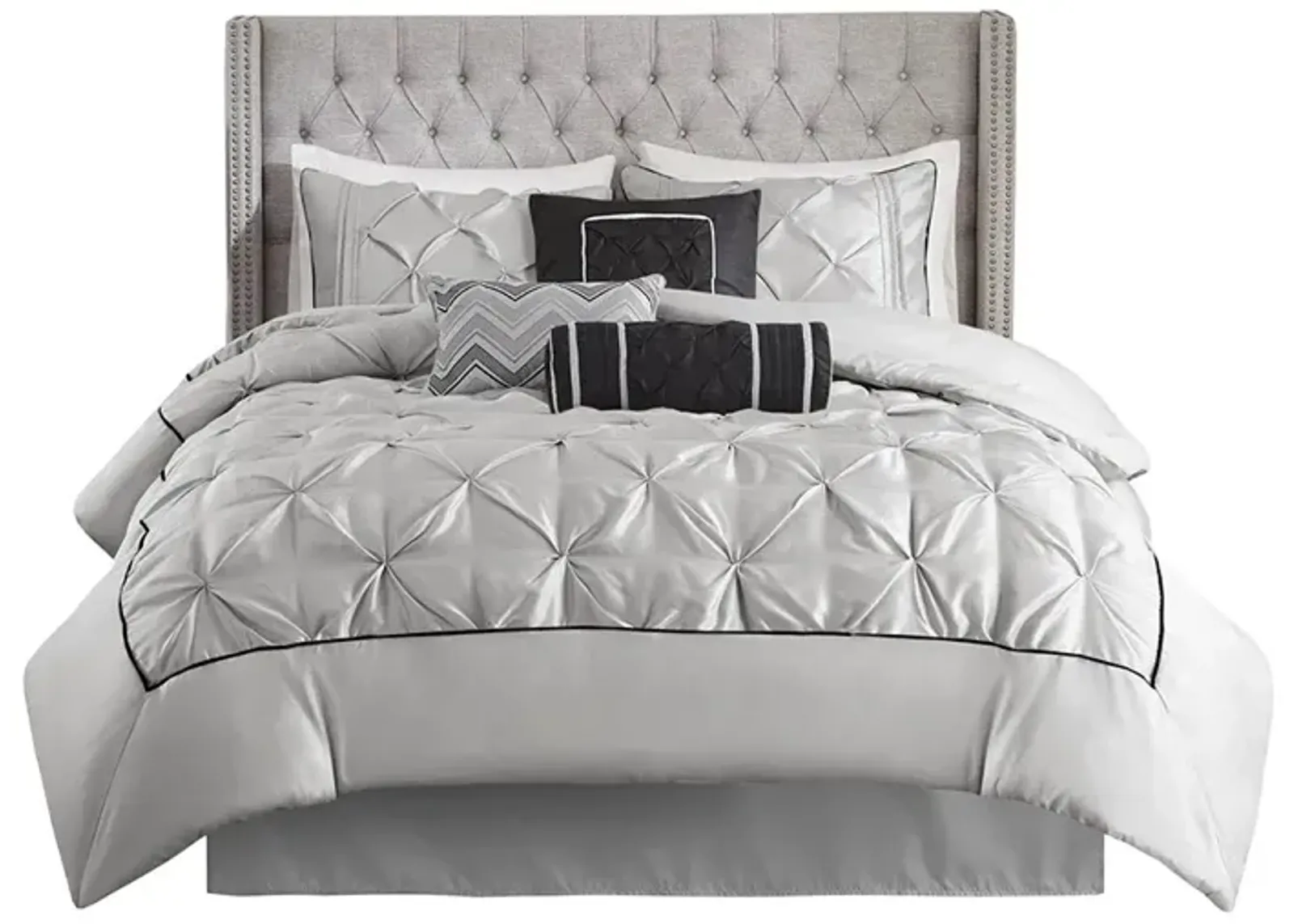 Gracie Mills Shelby 7-Piece Padded Comforter Set