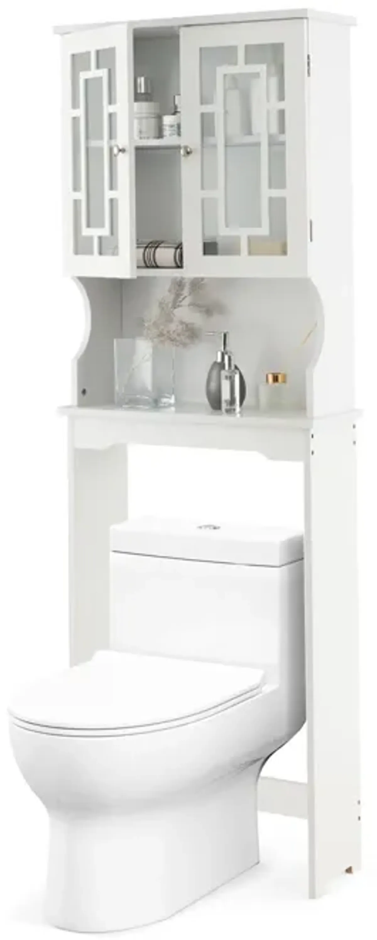 Bathroom Spacesaver Organizer with Adjustable Shelf