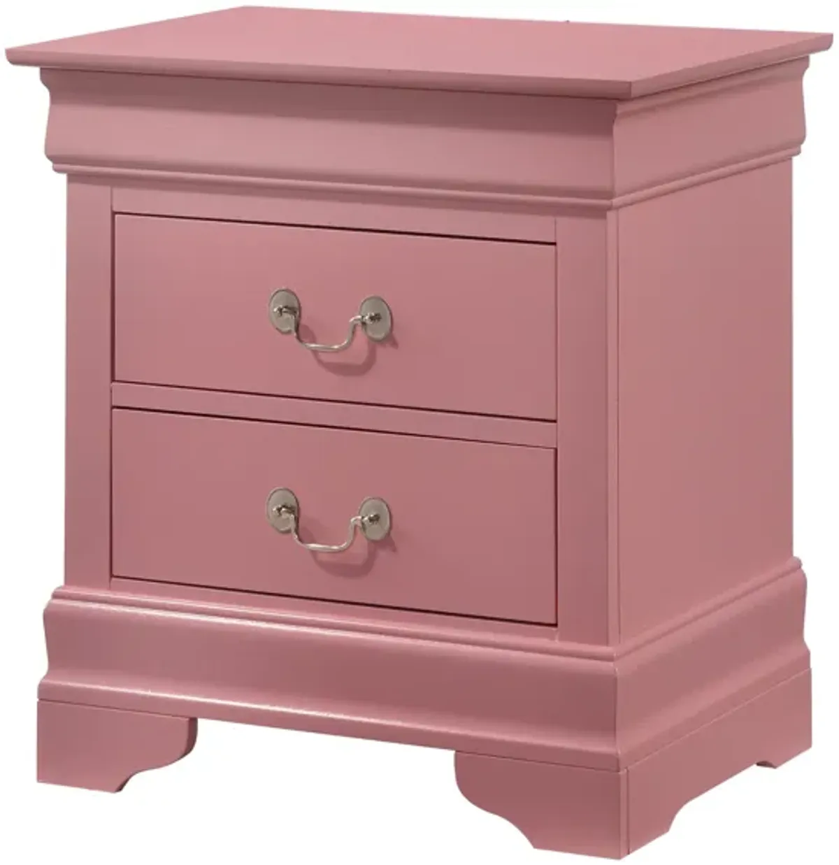 Louis Philippe 2-Drawer Nightstand (24 in. H X 22 in. W X 16 in. D)