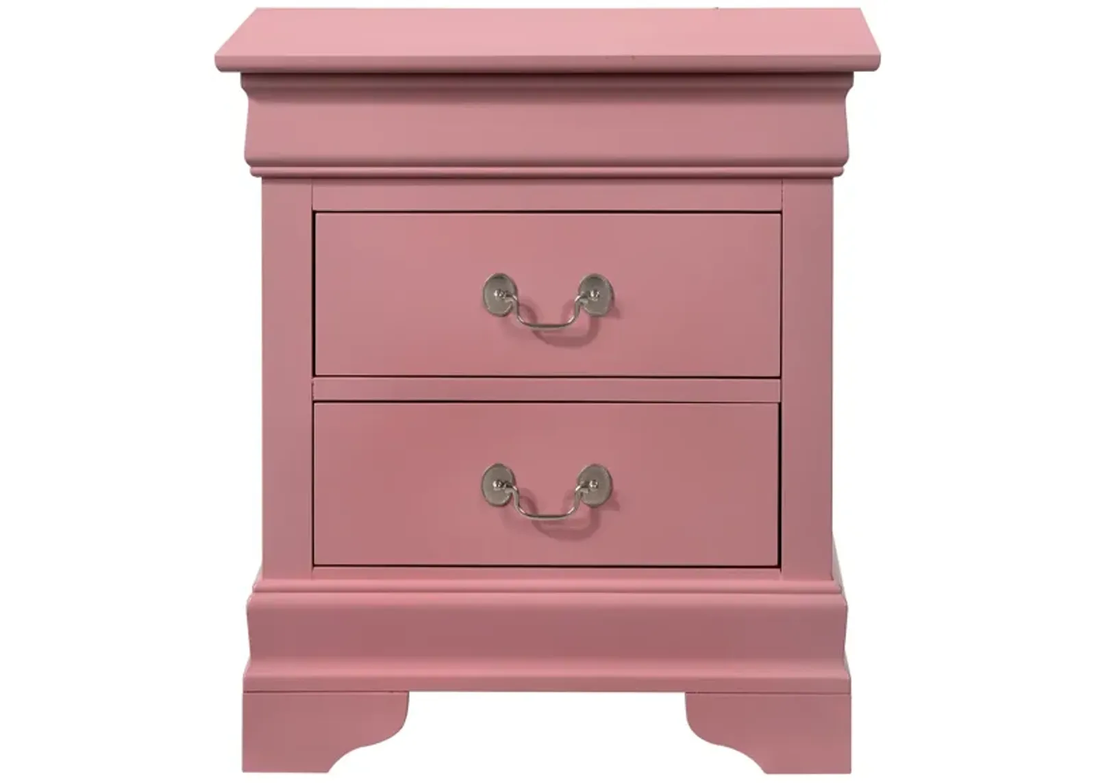 Louis Philippe 2-Drawer Nightstand (24 in. H X 22 in. W X 16 in. D)