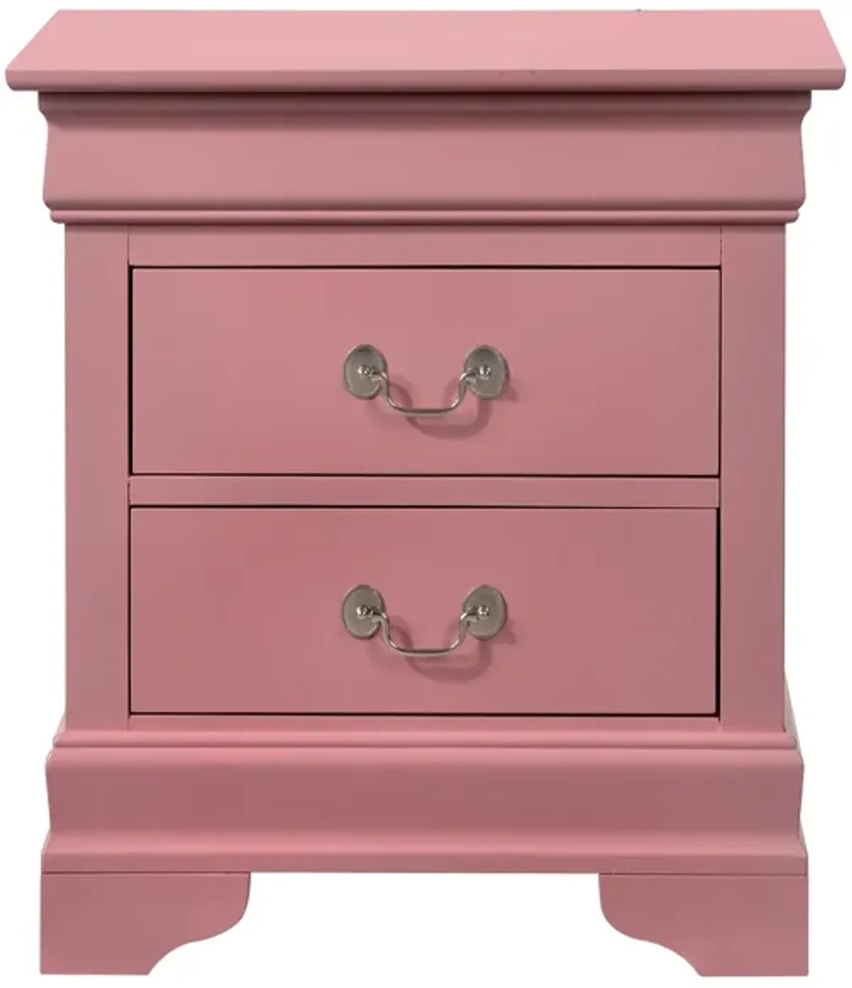 Louis Philippe 2-Drawer Nightstand (24 in. H X 22 in. W X 16 in. D)