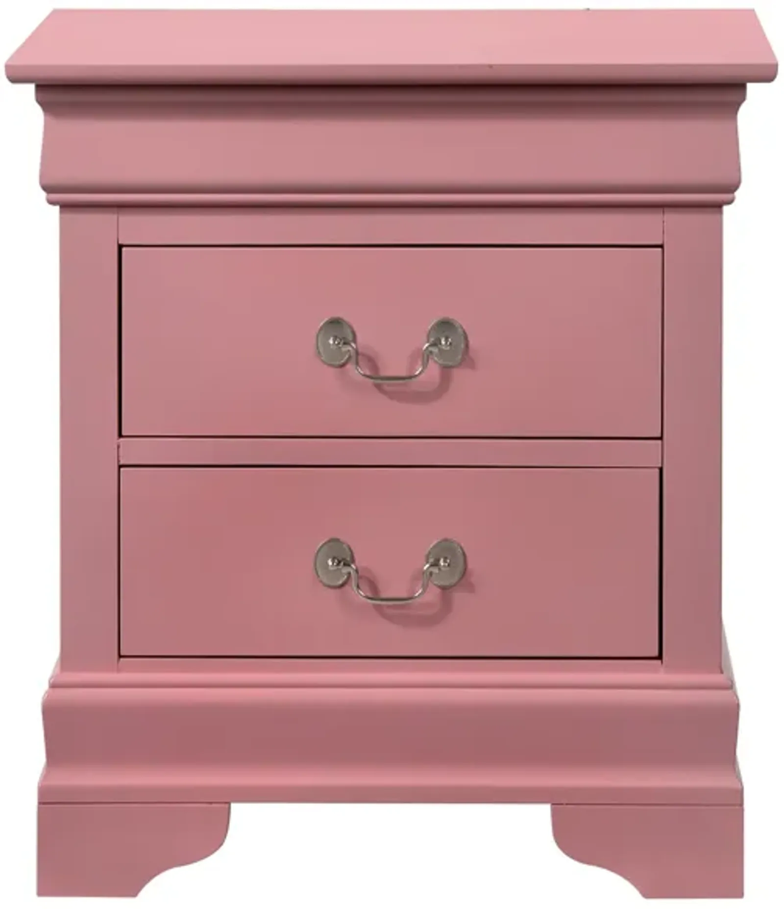 Louis Philippe 2-Drawer Nightstand (24 in. H X 22 in. W X 16 in. D)