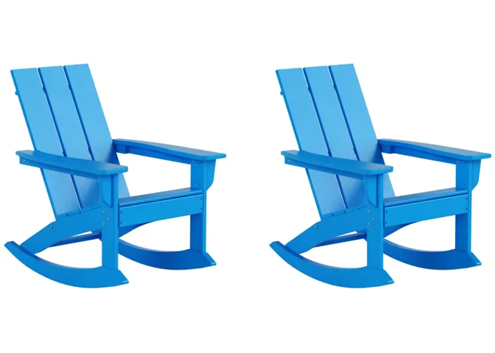 WestinTrends Modern Adirondack Outdoor Rocking Chair (Set of 2)