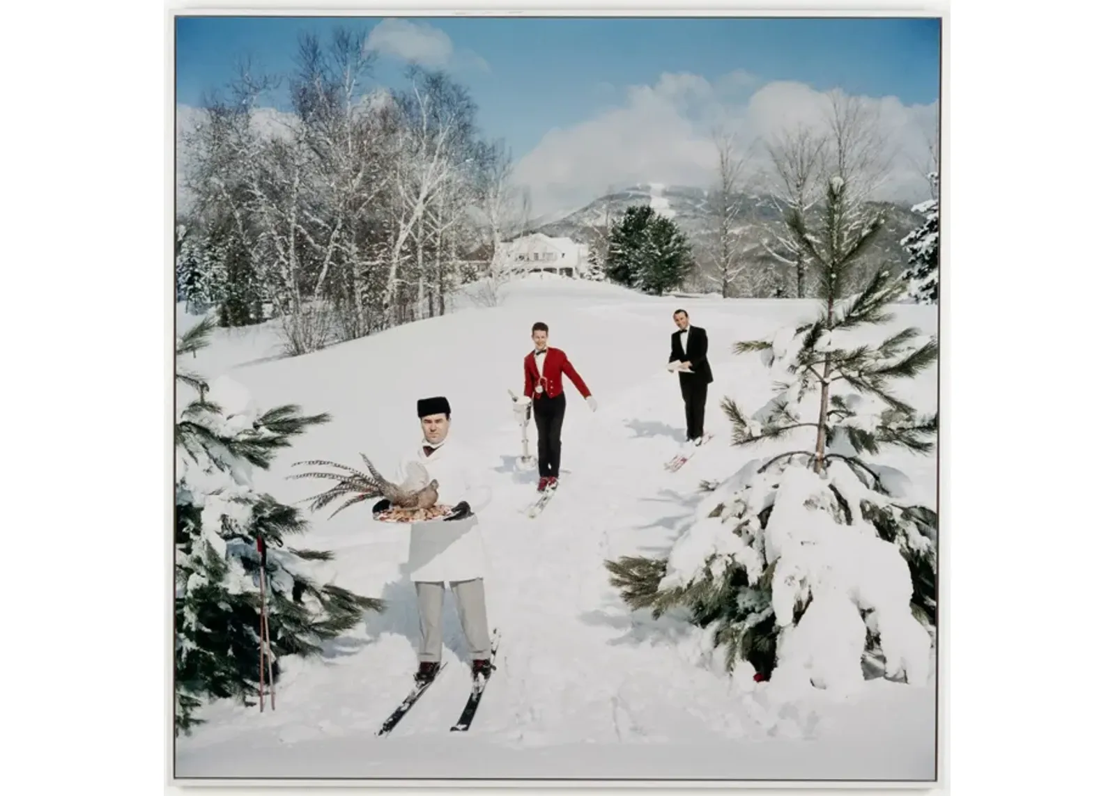 Skiing Waiters by Slim Aarons