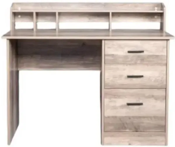 Three-Drawer Computer Desk Stylish and Functional Workspace with Ample Storage for Office or Home