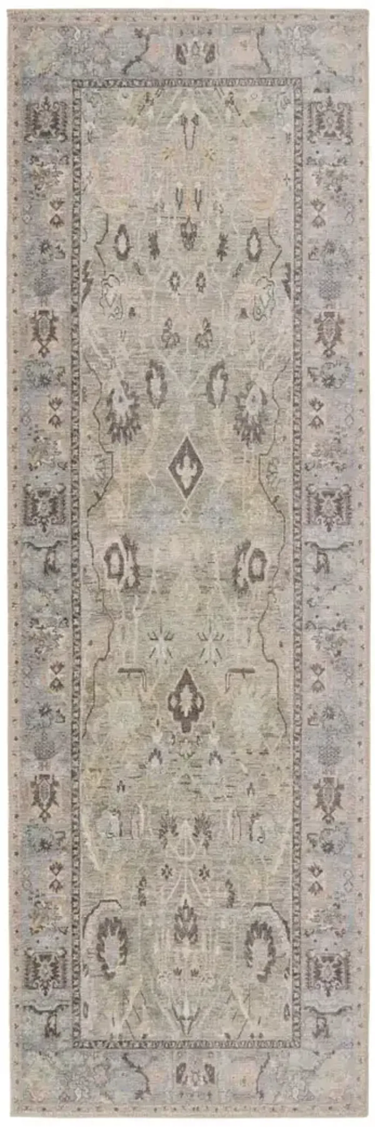 Kindred Avin Green 2'6" x 7'6" Runner Rug