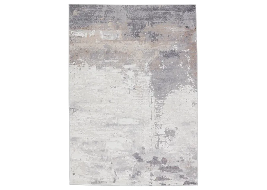 Grotto Forsythe Gray 3' x 12' Runner Rug