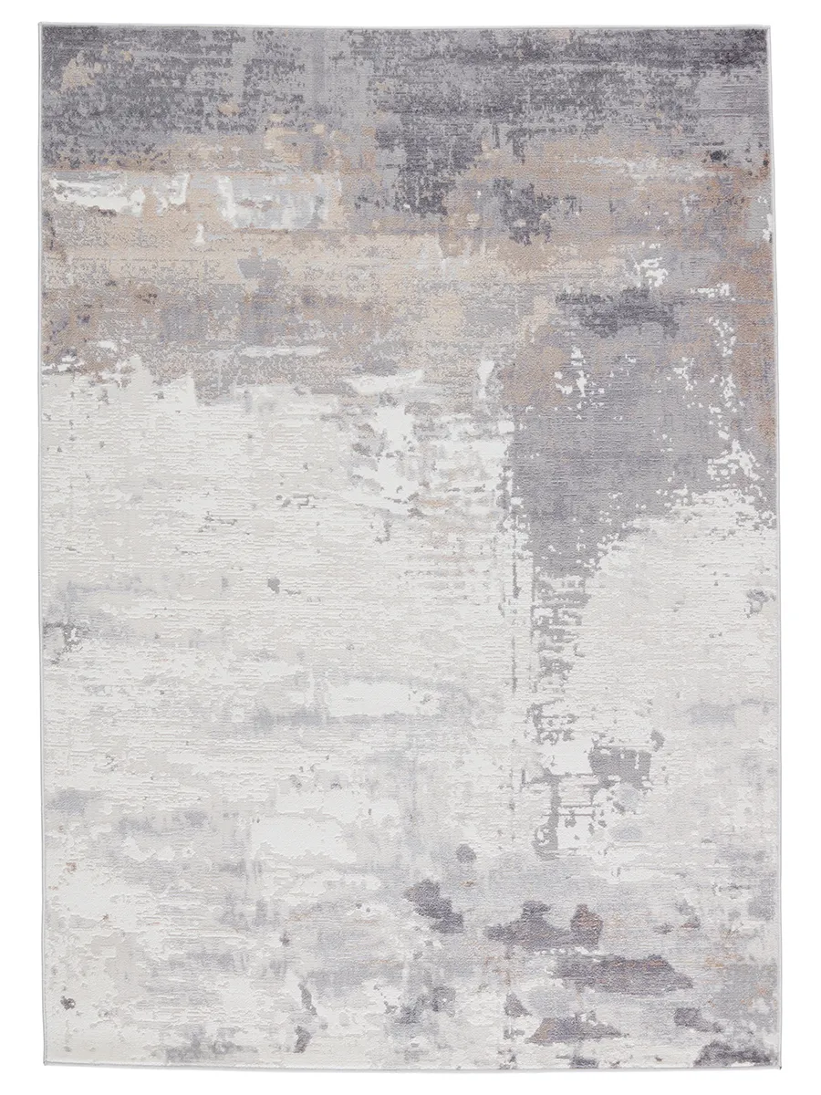 Grotto Forsythe Gray 3' x 12' Runner Rug