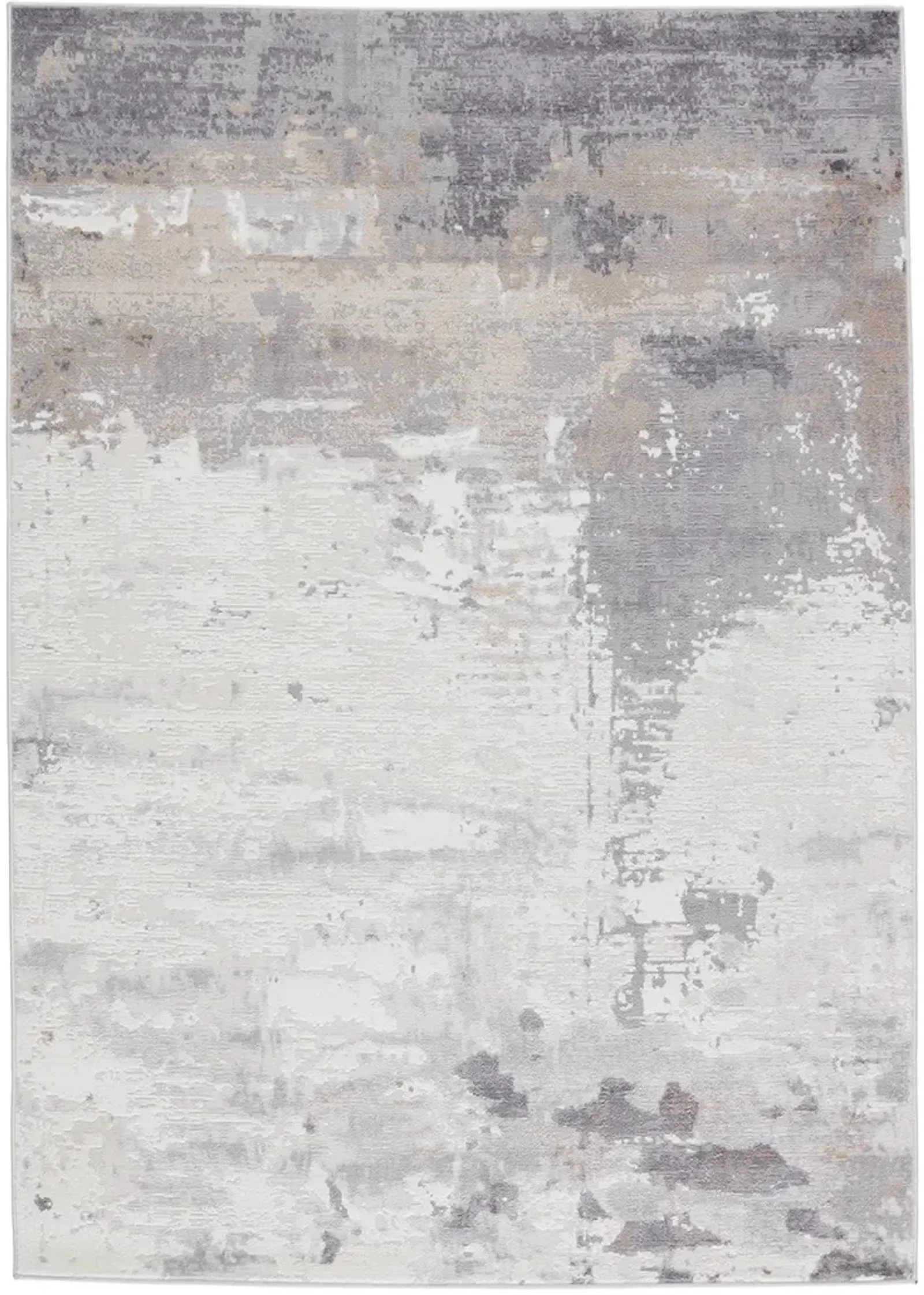 Grotto Forsythe Gray 3' x 12' Runner Rug