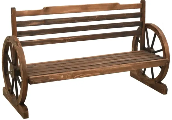vidaXL Garden Bench 44.1" Solid Firwood