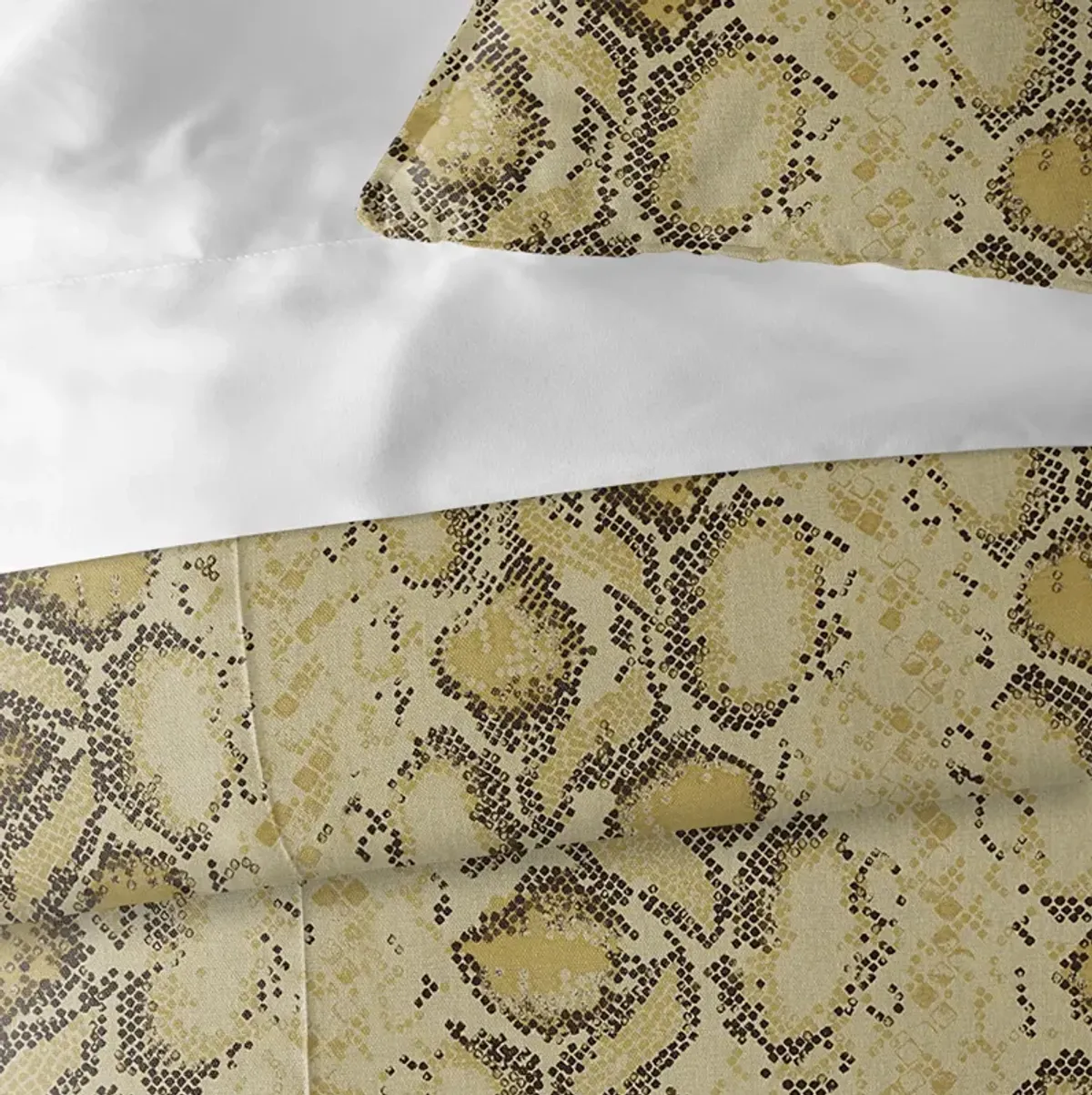 6ix Tailors Fine Linens Serpentine Gold Coverlet Set