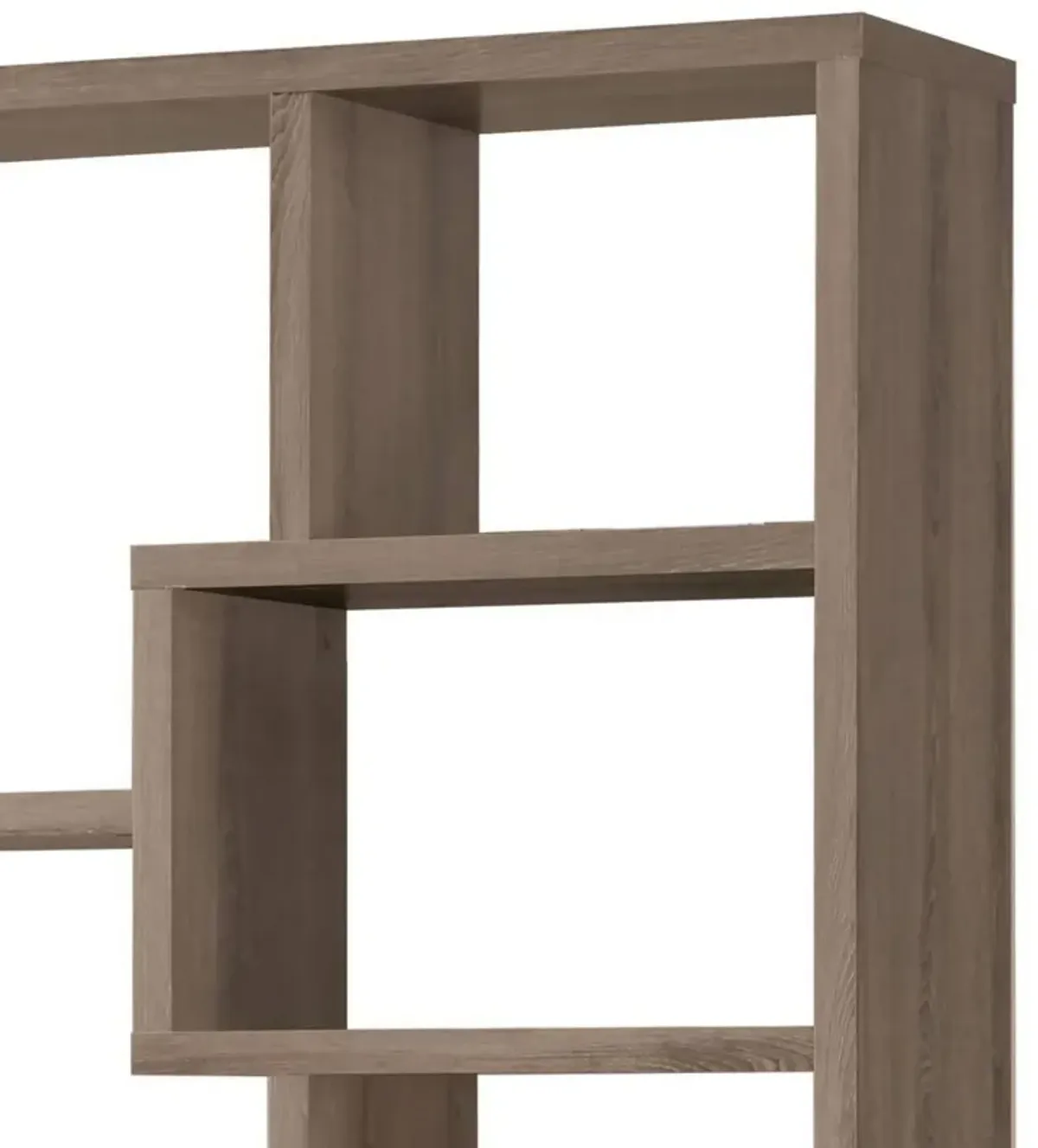 Multiple Cubed Rectangular Bookcase, Gray-Benzara