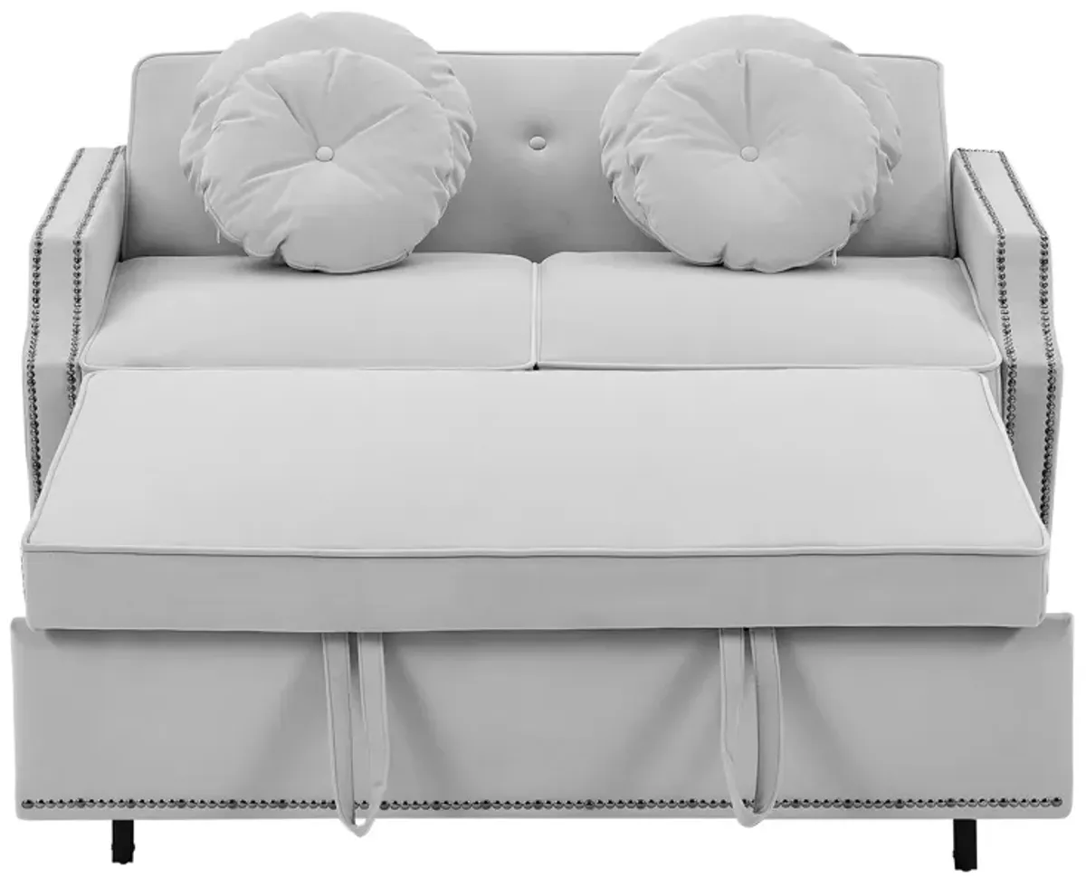 Merax Adjustable Sofa Bed with  Two USB Ports