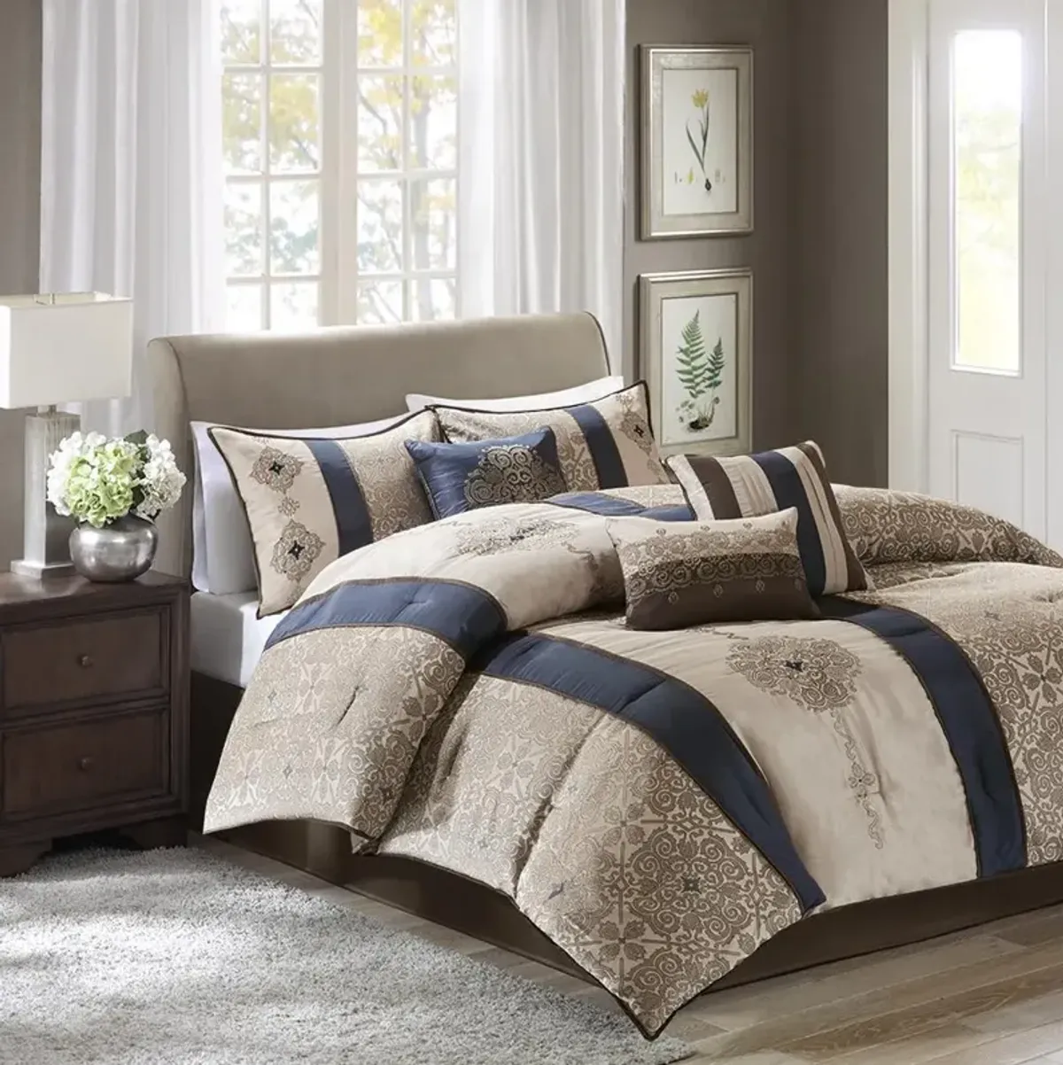 Belen Kox 7-Piece Jacquard Comforter Set, Belen Kox