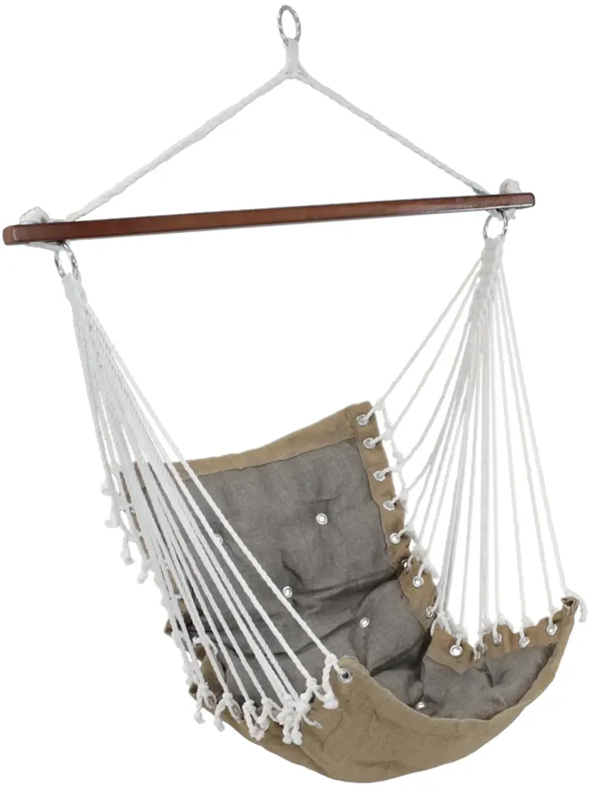 Sunnydaze Polyester Fabric Victorian Hammock Chair with Cushion