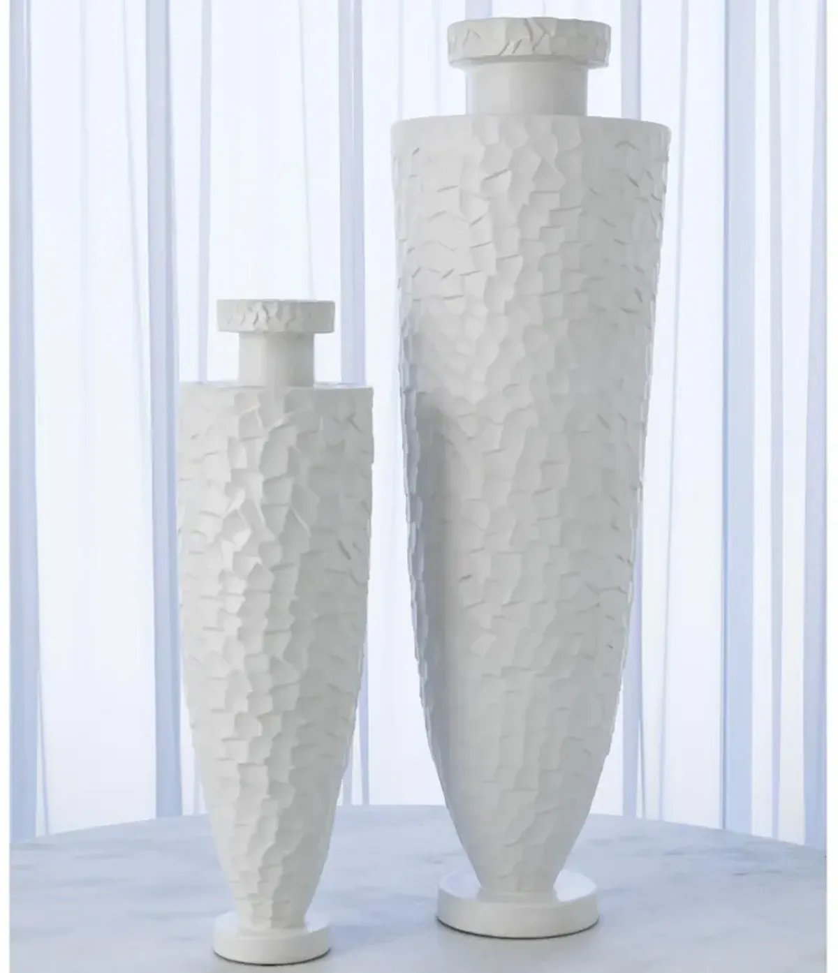 Monumental Chiseled Small Vase