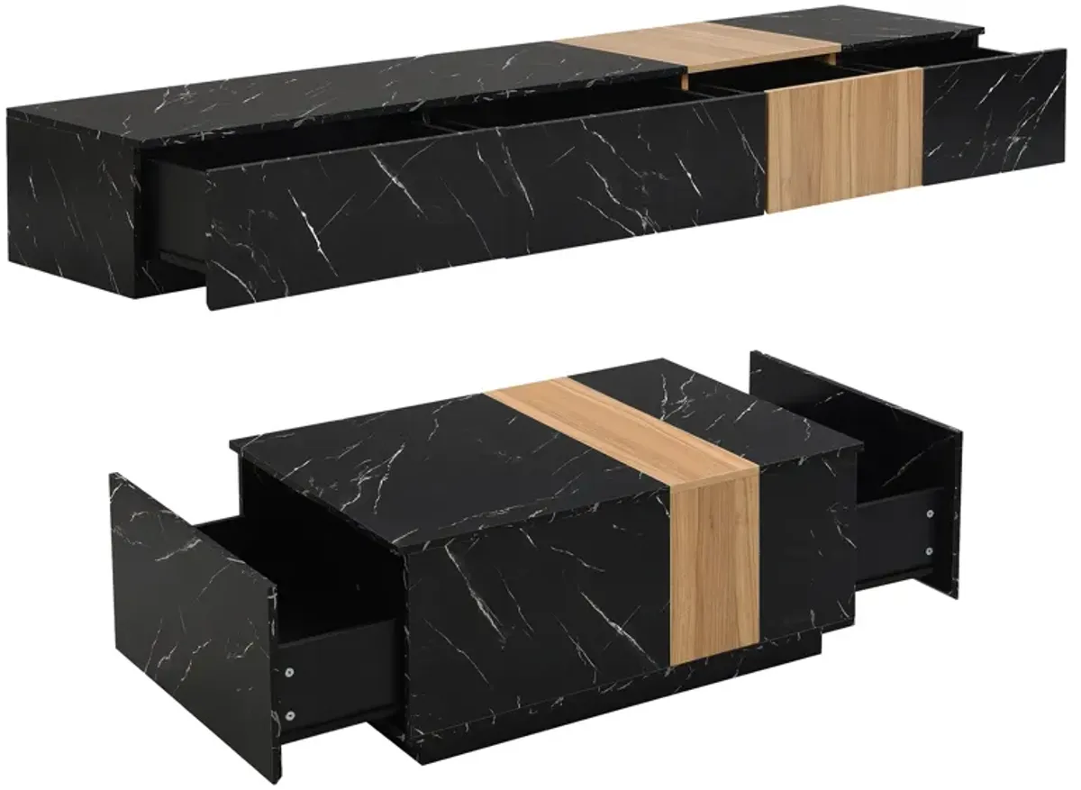 Merax Modern TV Stand and Coffee Table Set of 2