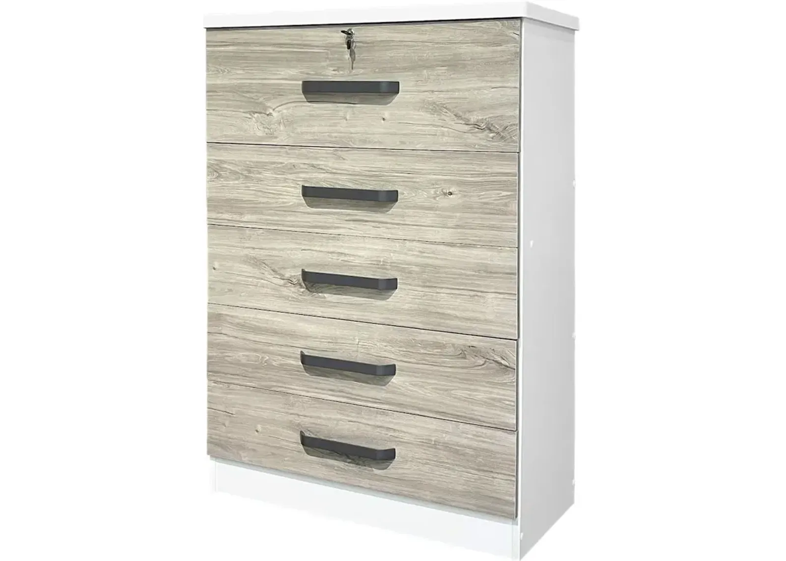 5 Drawers Chest with Top Deep Drawer & Large Drawers