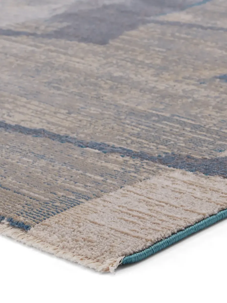 Sanaa By Nikki Chu Lehana Blue 2'6" x 12' Runner Rug