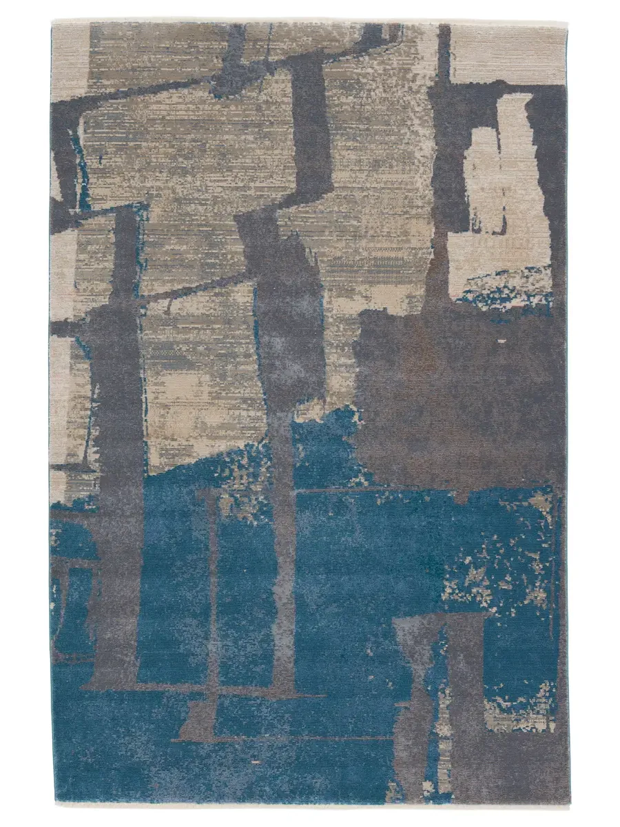 Sanaa By Nikki Chu Lehana Blue 2'6" x 12' Runner Rug