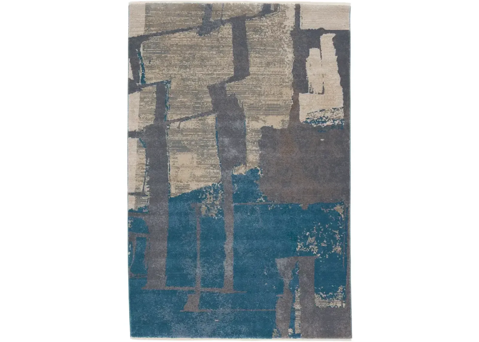 Sanaa By Nikki Chu Lehana Blue 2'6" x 12' Runner Rug