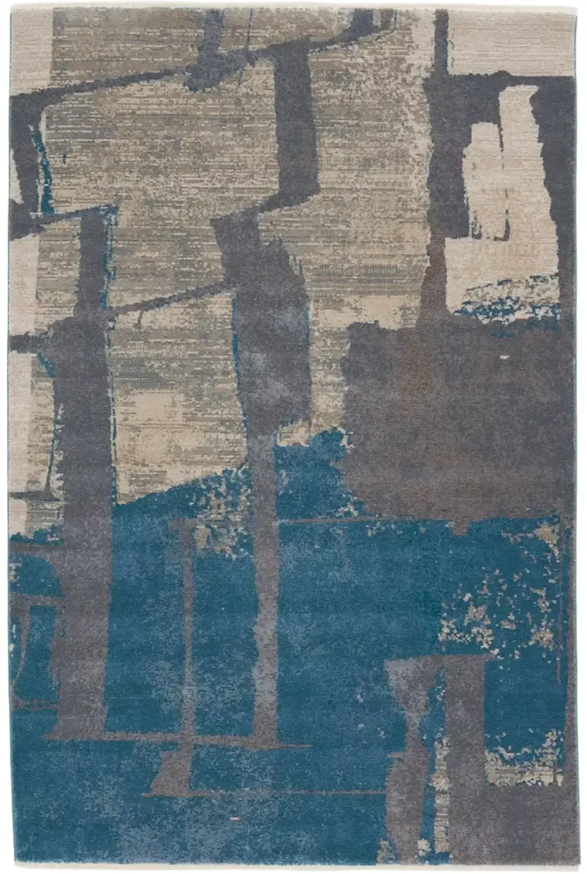 Sanaa By Nikki Chu Lehana Blue 2'6" x 12' Runner Rug