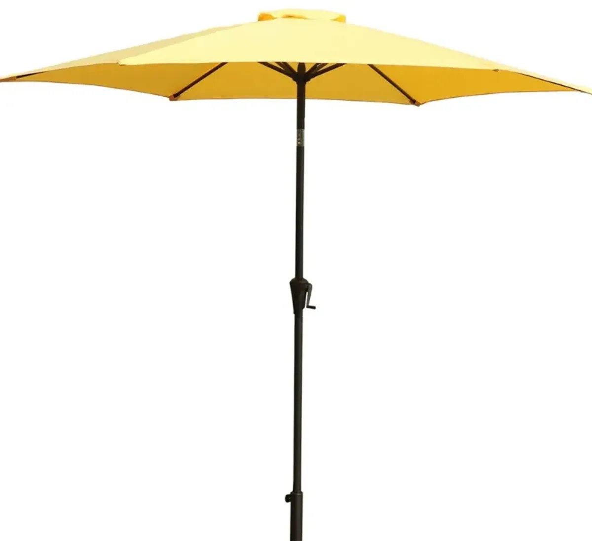 8.8 ft Aluminum Patio Umbrella with Resin Base, Yellow