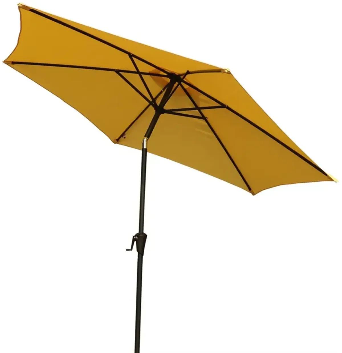 8.8 ft Aluminum Patio Umbrella with Resin Base, Yellow