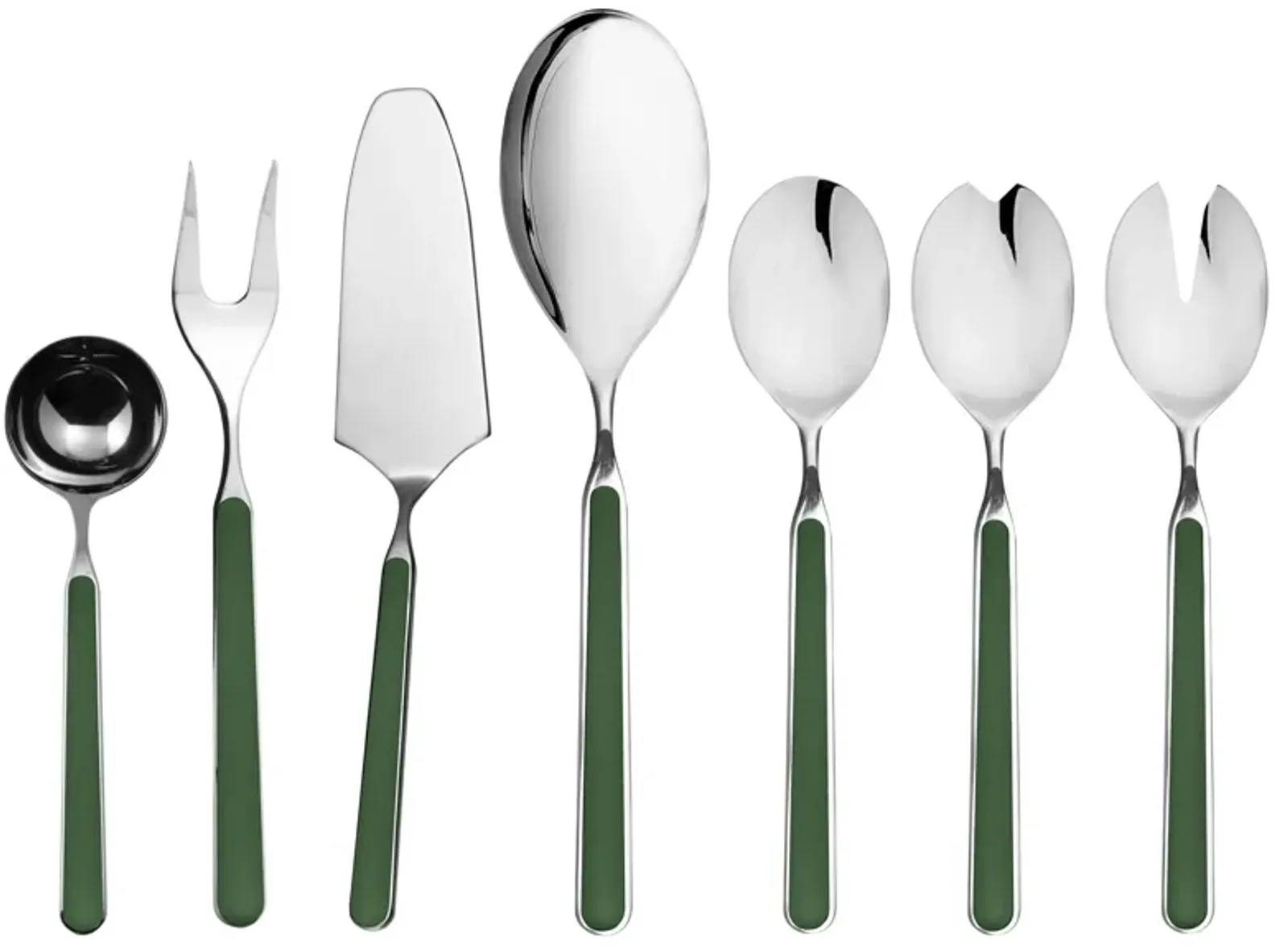 Fantasia 7-Piece Serving Set in Green