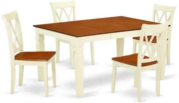 Dining Room Set Buttermilk & Cherry