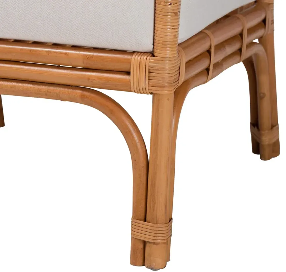 bali & pari Marisa Bohemian Light Honey Rattan Arm Chair