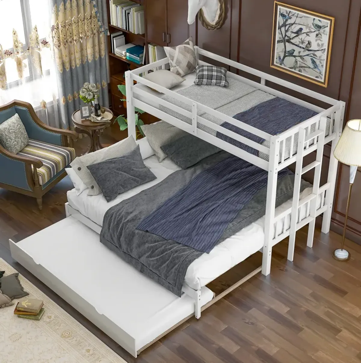 Merax Classic Pull-Out Multi-Functional Bunk Bed