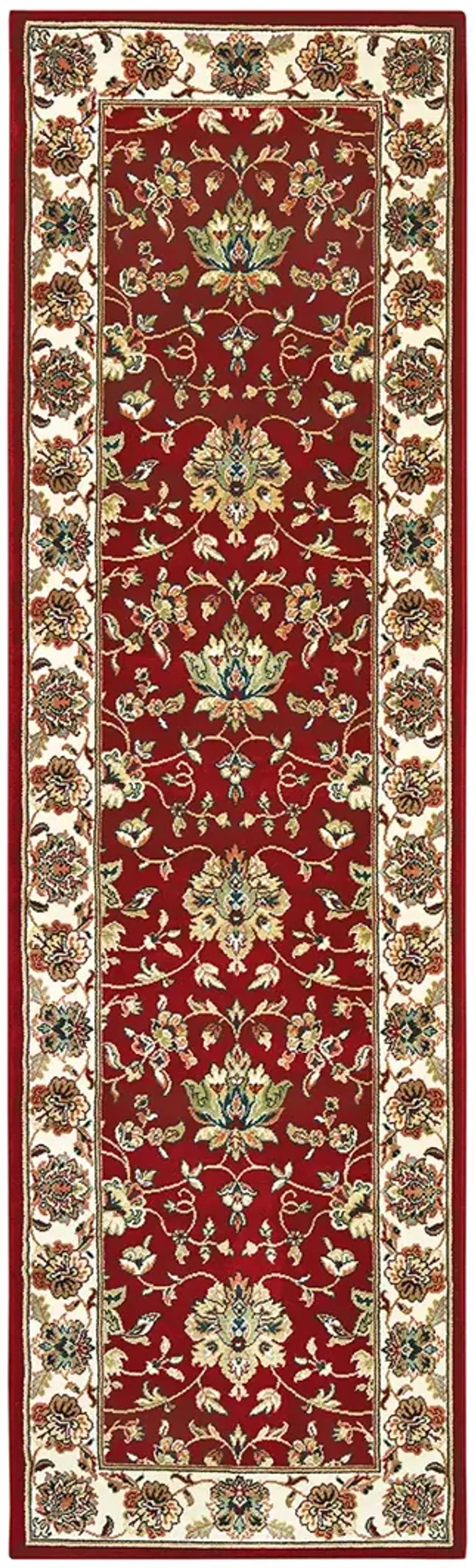 Kashan 2'3" x 7'6" Red Rug