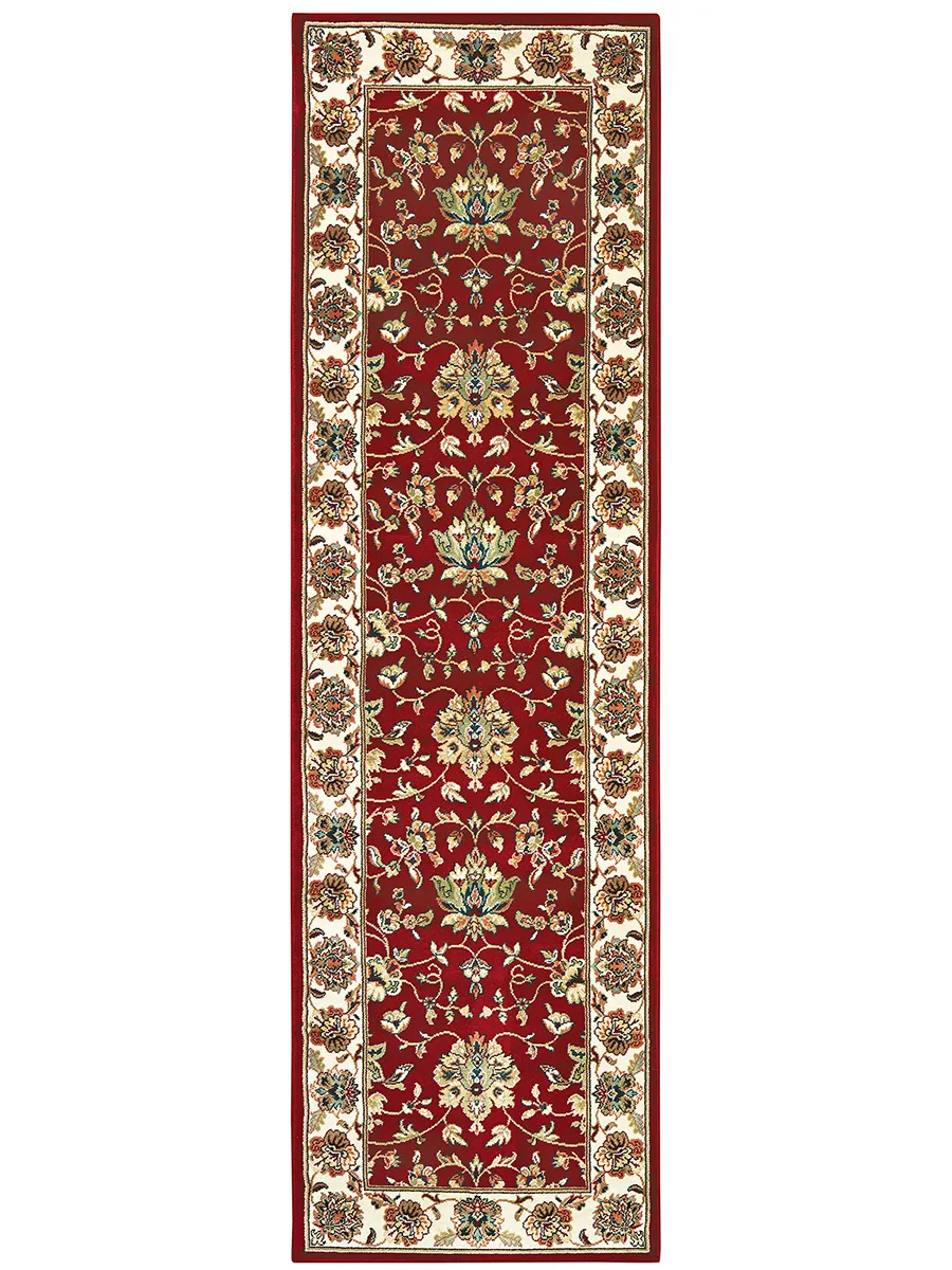 Kashan 2'3" x 7'6" Red Rug