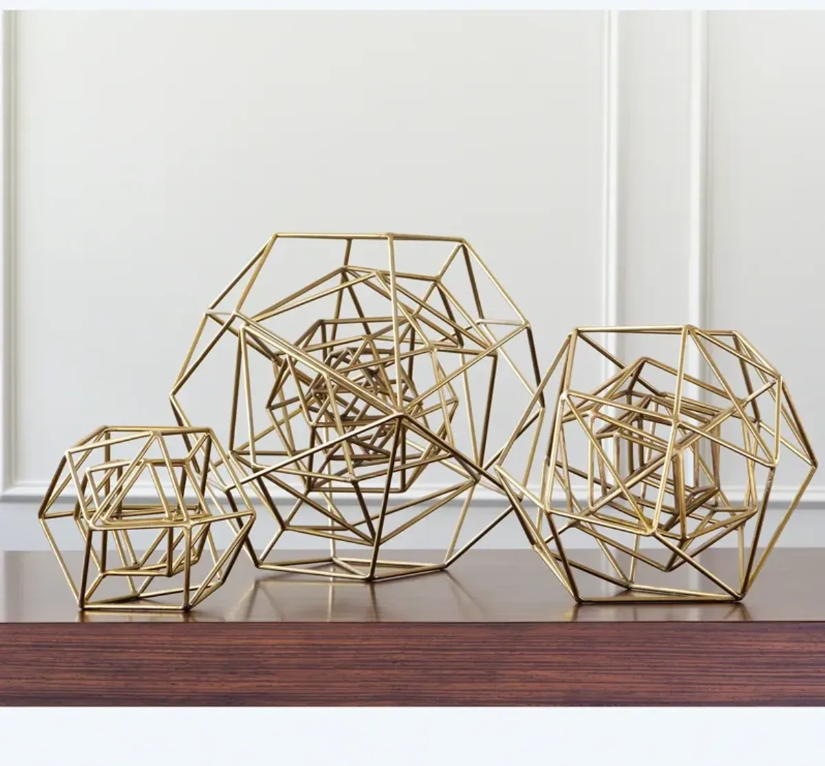 Geo Large Gold Sculpture