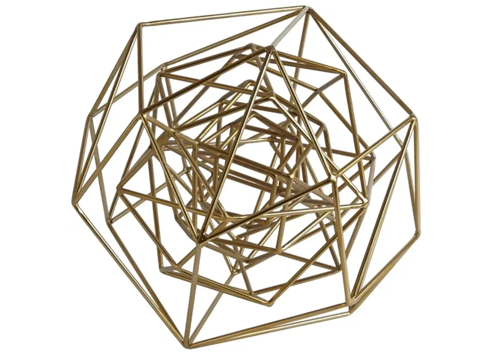 Geo Large Gold Sculpture