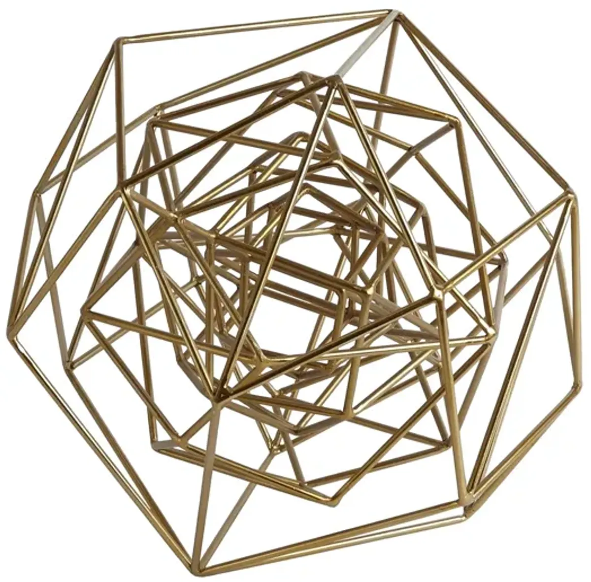 Geo Large Gold Sculpture