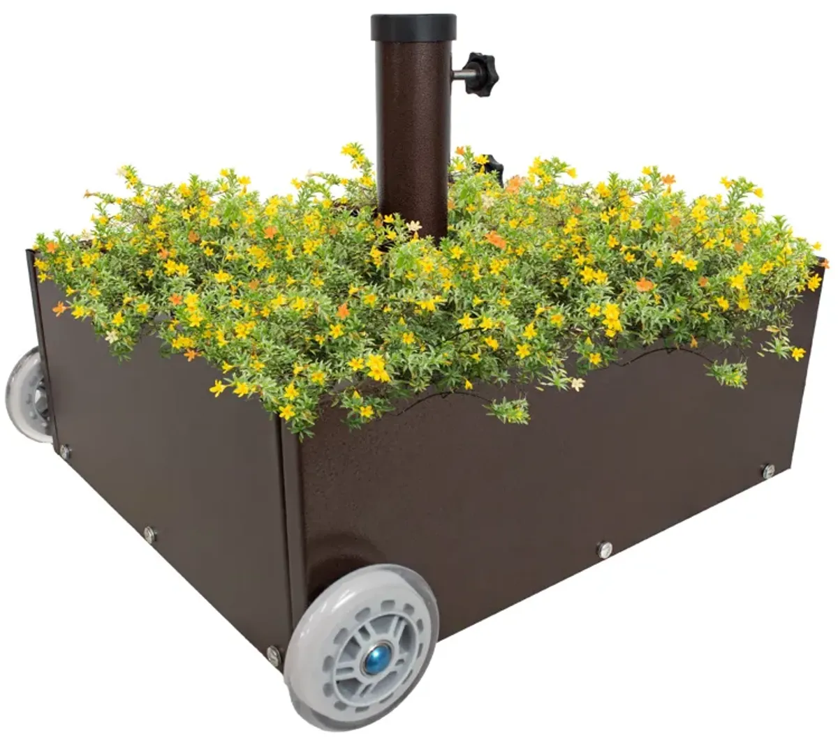 Rolling Umbrella Base with Planter