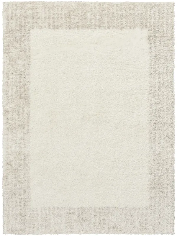 Pacific Shag PCS02 Ivory/Beige 5'3" x 7'3" Rug