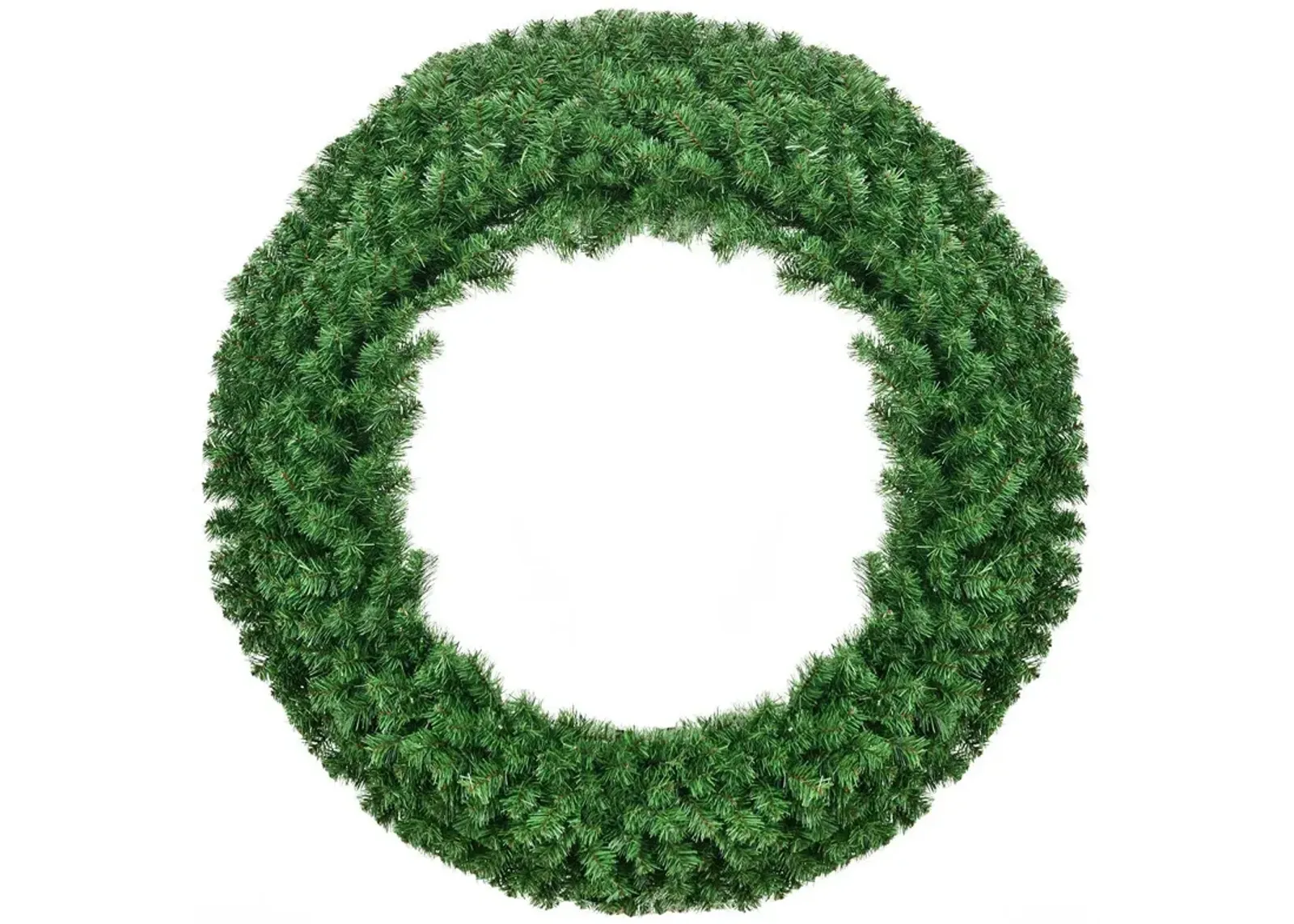 48 Inch Pre-lit Cordless Artificial Christmas Wreath