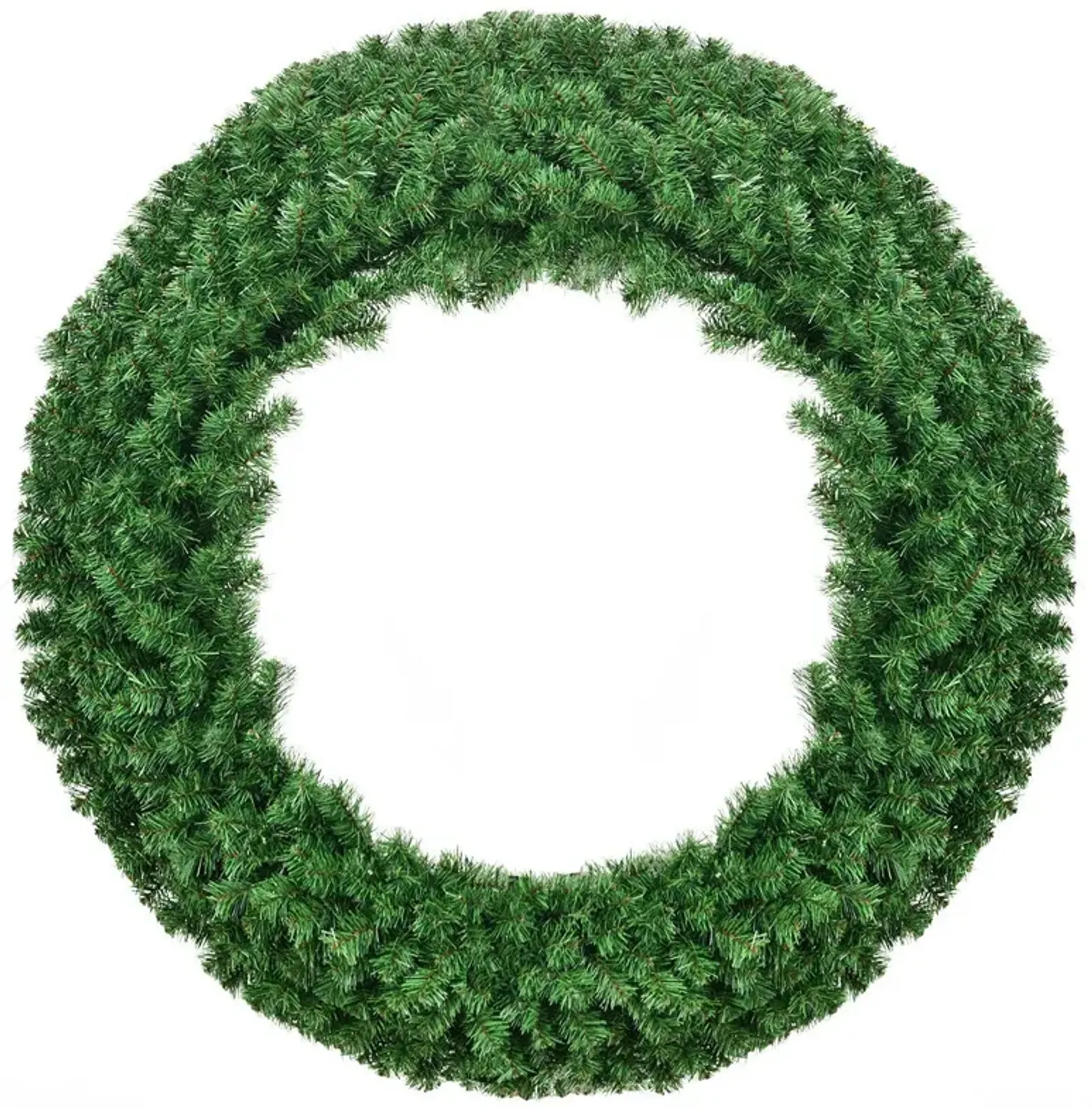 48 Inch Pre-lit Cordless Artificial Christmas Wreath